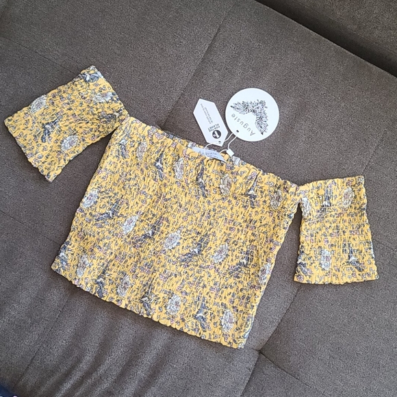 New Auguste Valentina Goddess Crop Top Floral 10 M - Picture 16 of 16